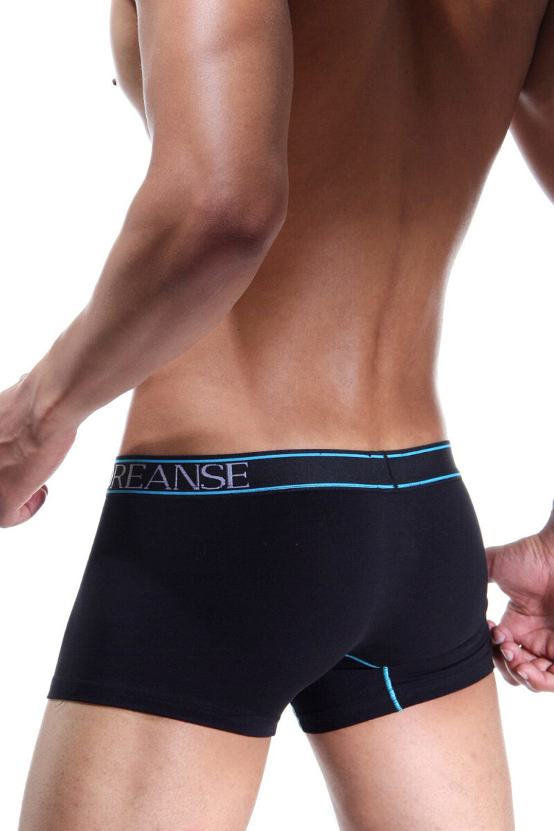 Чоловічі труси боксери Doreanse 1733 чорні (ззаду)